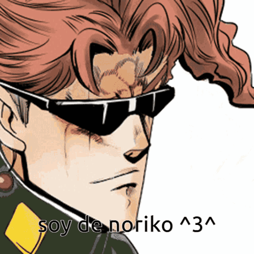 Cartoon Man in Sunglasses Soy de Noriko