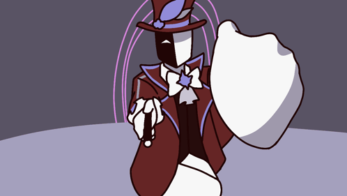 Cartoon Man in Top Hat