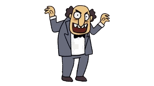 Cartoon Man in Tuxedo