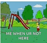 Cartoon Man Park Slide Me When Ur Not Here