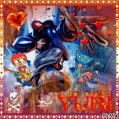 Cartoon Man Playing Guitar Yuri