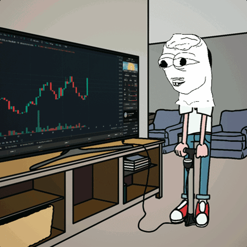 Cartoon Man Playing Video Game At Computer GIF