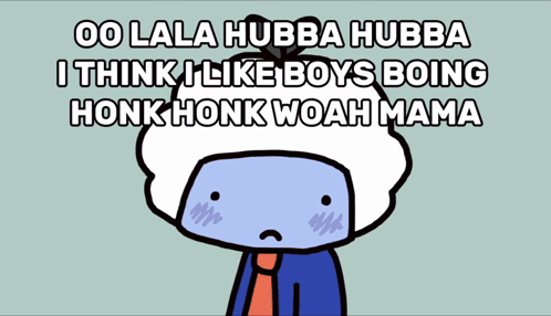 Cartoon Man Saying 00 Lala Hubba Hubba GIF