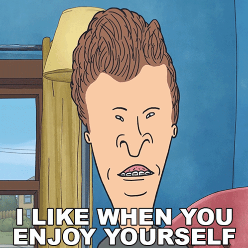 Cartoon Man Saying I Like When You Enjoy Yourself GIF