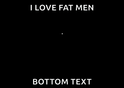 Cartoon Man Saying I Love Fat Men