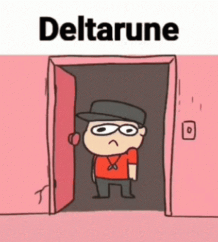 Cartoon Man Standing In Doorway Deltarune GIF