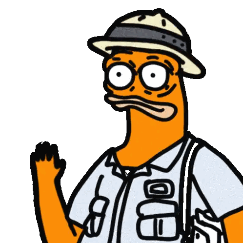 Cartoon Man Wearing Ed Shirt and Hat