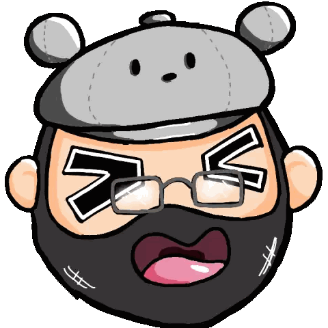 Cartoon Man Wearing Glasses and Hat with Z