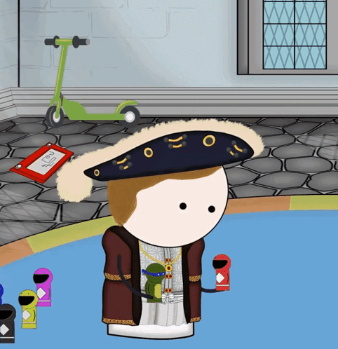 Cartoon Man Wearing Hat With Letters O and O