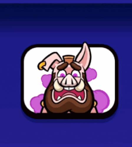 Cartoon Man With Beard and Pig Nose