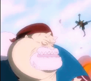 Cartoon Man With Beard And Shark Mouth GIF