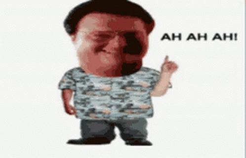 Cartoon Man With Big Head Thumbs Up
