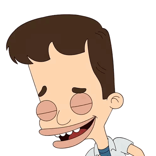 Cartoon Man with Big Mouth