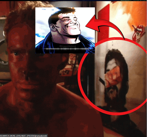 Cartoon Man with Bloody Mary Shirt
