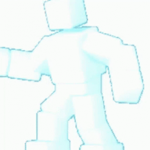 Cartoon Man with Cube on Head