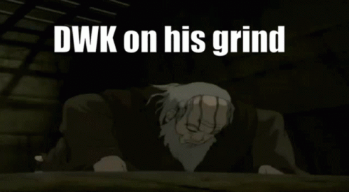 Cartoon Man with dwk on Grind