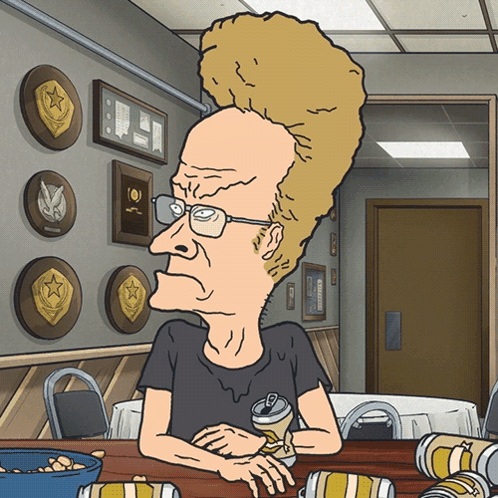 Cartoon Man With Glasses And Big Head GIF