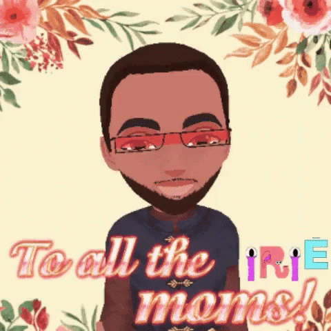 Cartoon Man With Glasses And Text GIF