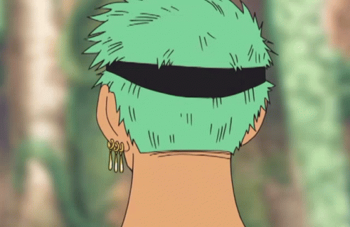 Cartoon Man With Green Hair And Earrings GIF