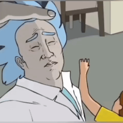 Cartoon Man With Hand on Head