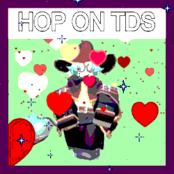 Cartoon Man With Hearts Hop On TDS