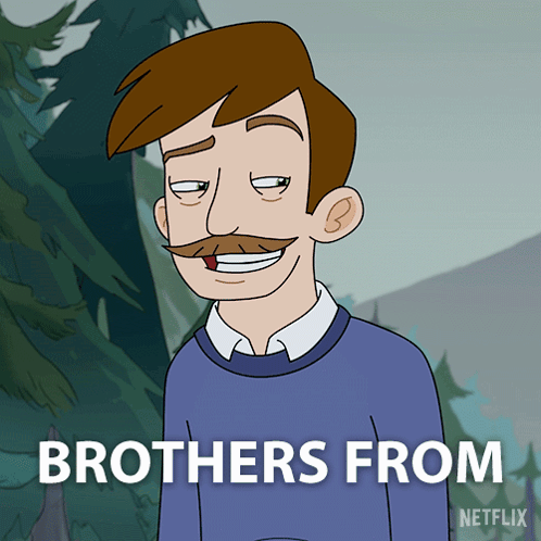Cartoon Man With Mustache Brothers From Netflix