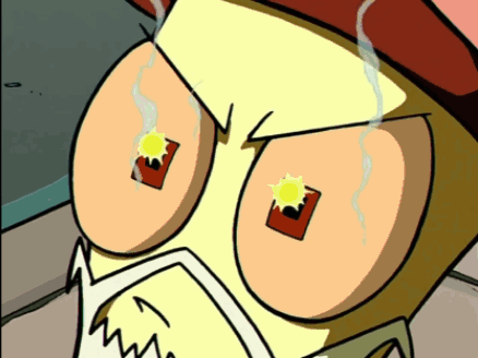 Cartoon Man With Sun in Eye
