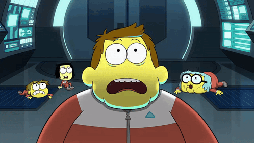 Cartoon Man With Triangle on Chest