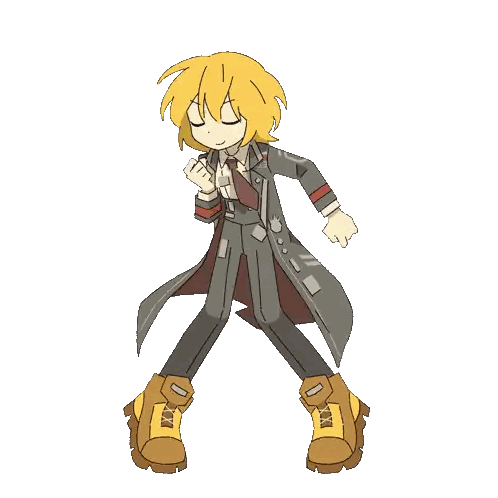 Cartoon Man with Yellow Hair