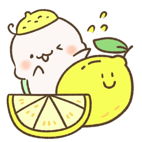 Cartoon Massaging Lemon GIF