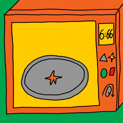 Cartoon Microwave Oven GIF
