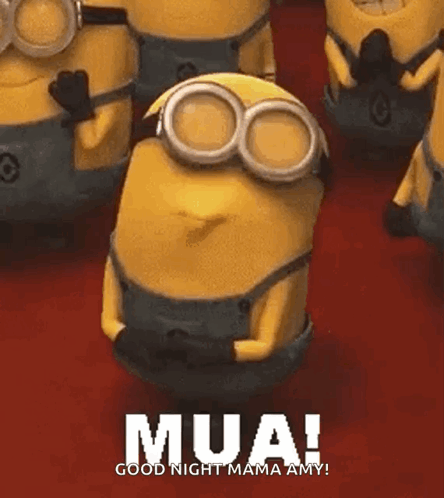Cartoon Minion Holding Megaphone