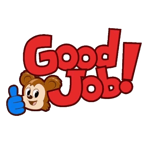Cartoon Monkey Giving Thumbs Up Good Job