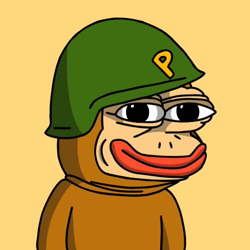 Cartoon Monkey In Green Helmet With P GIF
