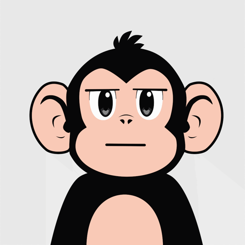 Cartoon Monkey Shushing