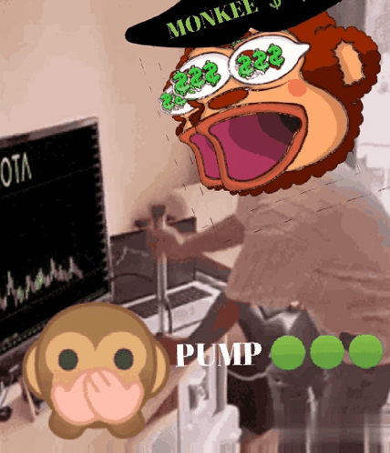 Cartoon Monkey Wearing Monkee Hat