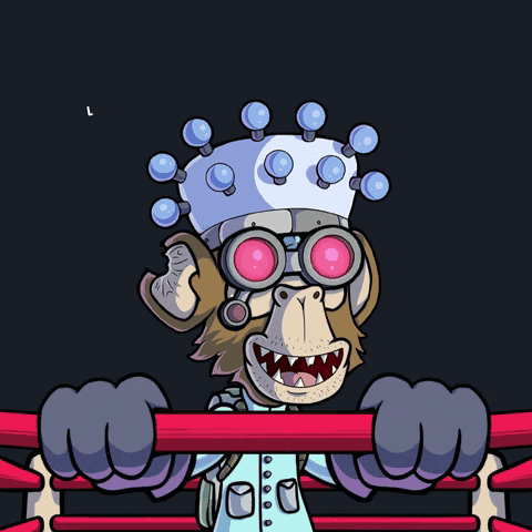 Cartoon Monkey With Crown Saying Let's