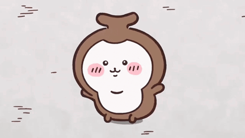 Cartoon Monkey With Pink Nose GIF