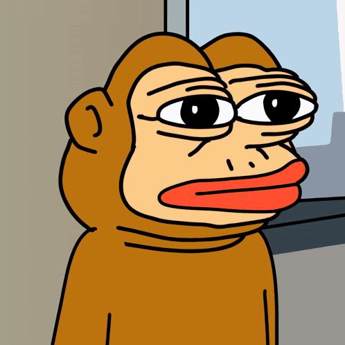 Cartoon Monkey With Red Tongue