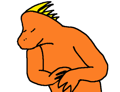Cartoon Monkey With Yellow Mane GIF
