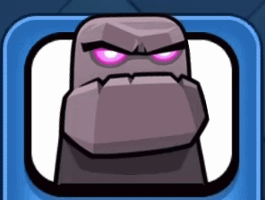 Cartoon Monster With Purple Eyes in Blue Square