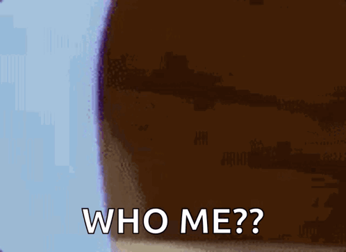Cartoon Mouse Covering Face Saying Who Me