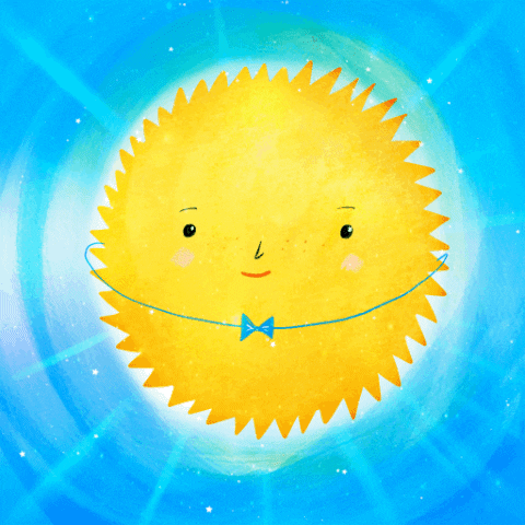 Cartoon Mr. Sun GIF