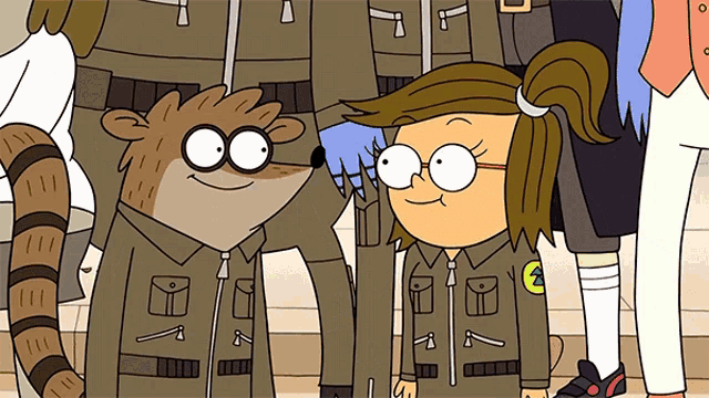 Cartoon Network Kiss Rigby GIF