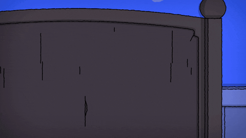 Cartoon Nightmare Waking Up GIF