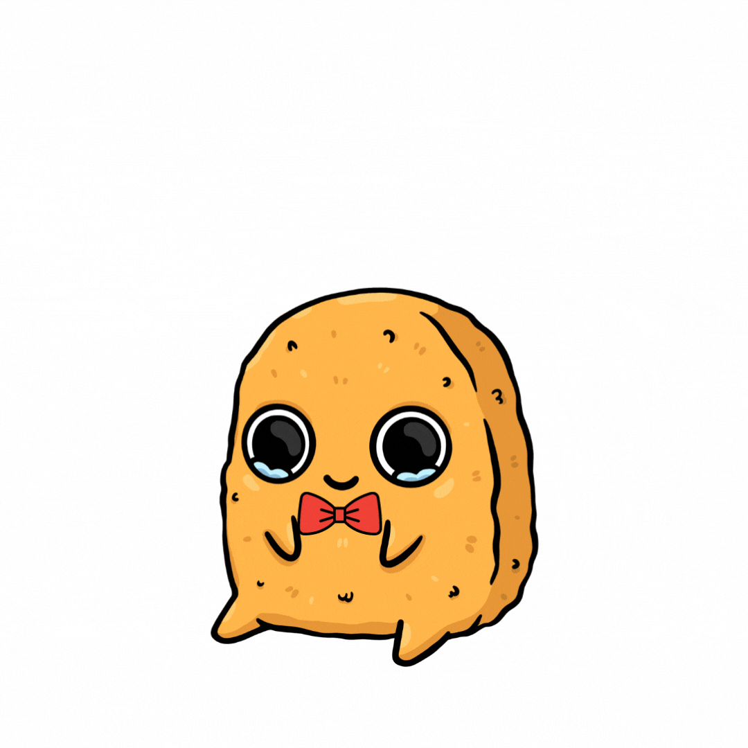 Cartoon Nugget Feeling Cute Meme GIF