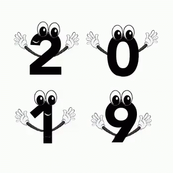 Cartoon Numbers 1, 2, 3 With Eyes and Hands