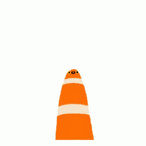 Cartoon Orange Big Worm Head Bang GIF