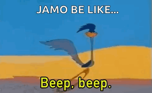 Cartoon Ostrich Running Saying Beep Beep GIF