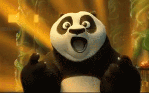 Cartoon Panda Bear Mouth Wide Open